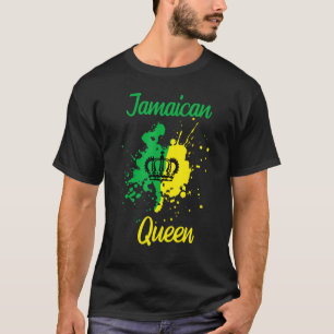 Camiseta Reina jamaiquina orgullosa de que las mujeres jama
