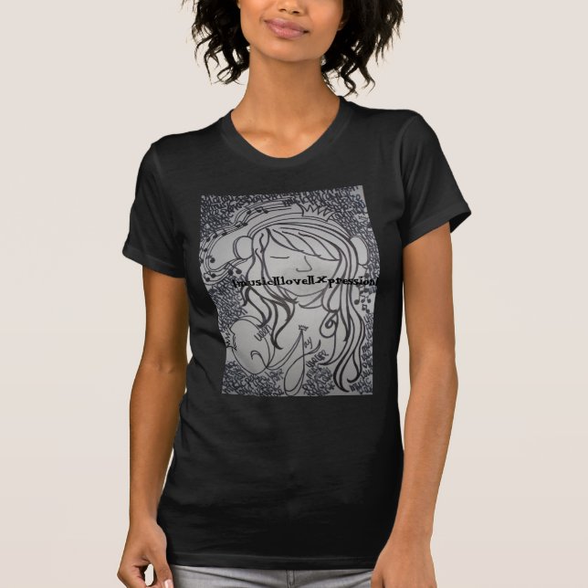Camiseta Reina Jay [música] [amor] [Xpression] (Anverso)