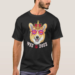 Camiseta Reina Jubileo de Platino T Gafas de sol del Corgi