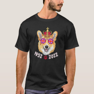Camiseta Reina Jubileo de Platino T Gafas de sol del Corgi
