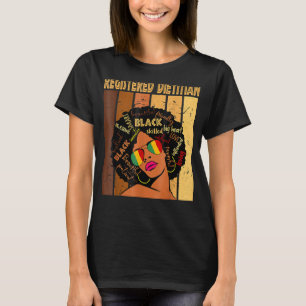 Camiseta Reina Melanin A de historia negra de dietista regi