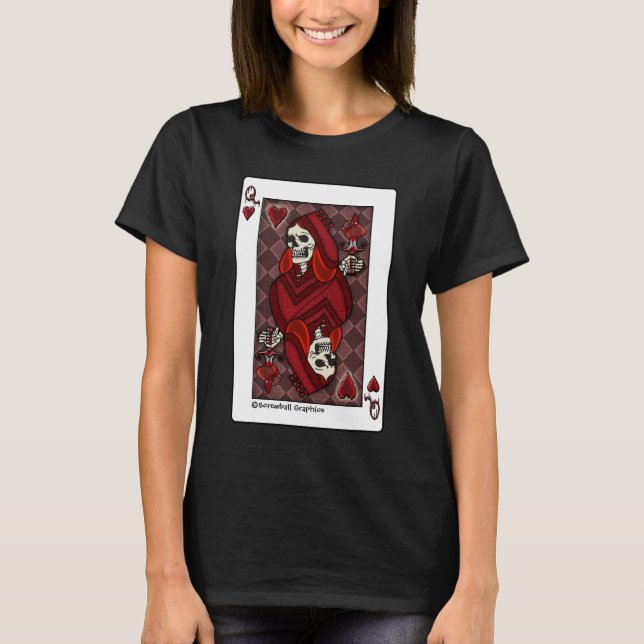 Camiseta Reina muerta de corazones (Anverso)
