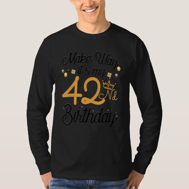 Camiseta Reina mujer de 42 años que hace que sea mi 42° nac (Anverso)