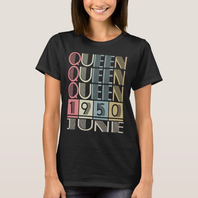Camiseta Reina nacida en junio de 1950 (Anverso)