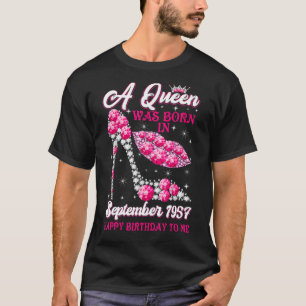 Camiseta Reina nacida en septiembre de 1957 65ª mujer