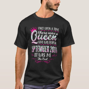 Camiseta Reina Nacida En Septiembre De 2011 - Chica Agradab