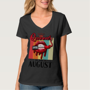 Camiseta Reina Nació En Agosto Y Nació En Agosto De Chicas 