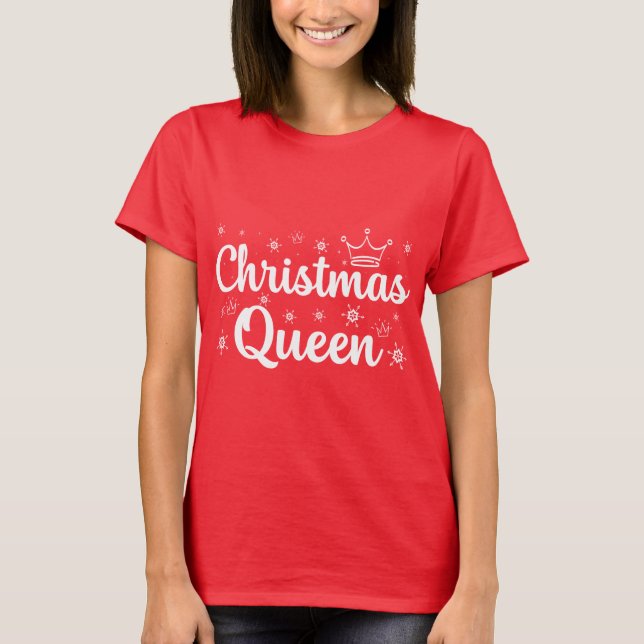 Camiseta Reina navidad (Anverso)