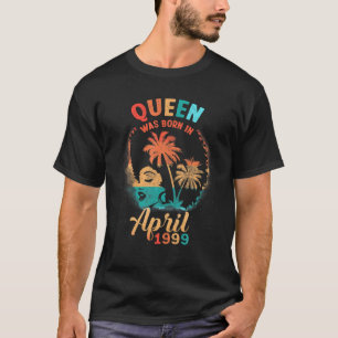 Camiseta Reina Negra Abril 1999 22ª Chica De Cumpleaños Muj