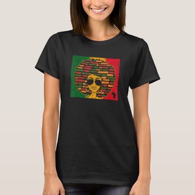 Camiseta Reina negra africana Chica negra historia negra M (Anverso)