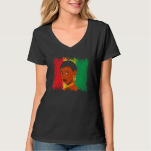 Camiseta Reina negra africana Chica negra morena de histori