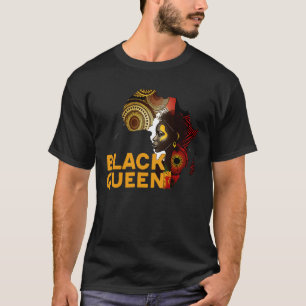 Camiseta Reina negra afro melanina mujeres africanas histo 