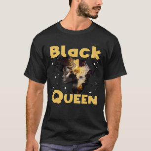 Camiseta Reina negra afro melanina mujeres africanas histo 