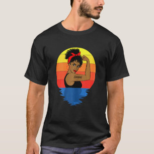 Camiseta Reina negra afroamericana de las mujeres