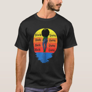 Camiseta Reina negra afroamericana de mujeres
