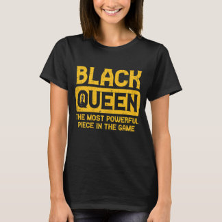 Camiseta Reina negra ajedrez historia negra orgullo BLM afr