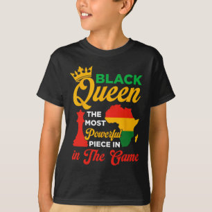 Camiseta Reina Negra Ajedrez Pieza Poderosa En El Juego Jun