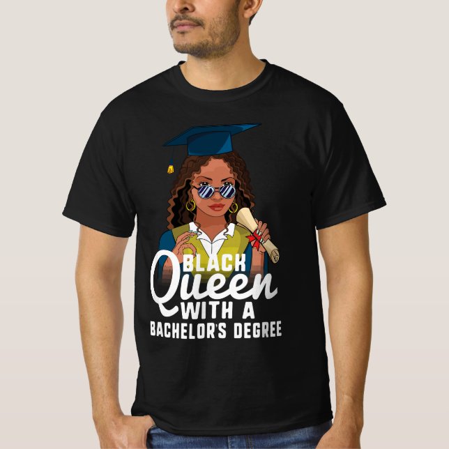 Camiseta Reina negra con bachillerato (Anverso)