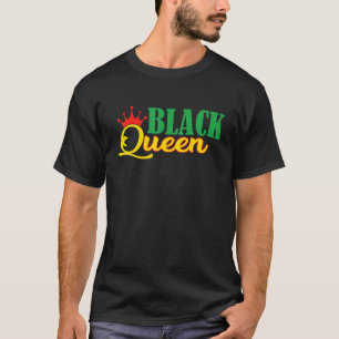 Camiseta Reina negra corona a afroamericanas negras