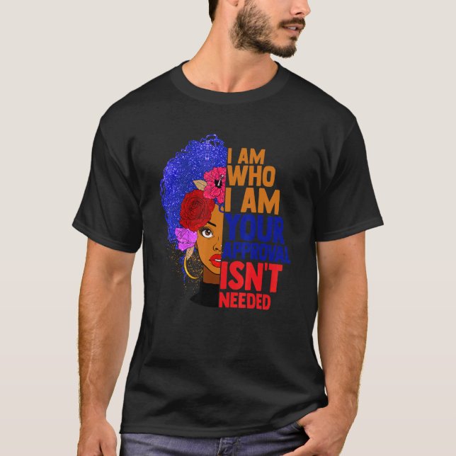 Camiseta Reina negra damas afroamericanas Curas Naturales (Anverso)