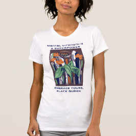 Camiseta Reina negra de la conciencia sobre la salud mental