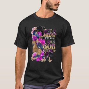 Camiseta Reina negra de la familia Curly natural afroameric