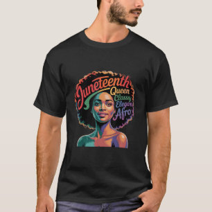 Camiseta Reina negra decimoctava libertad afroamericana