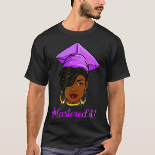 Camiseta Reina negra dominada con maestría en maestría