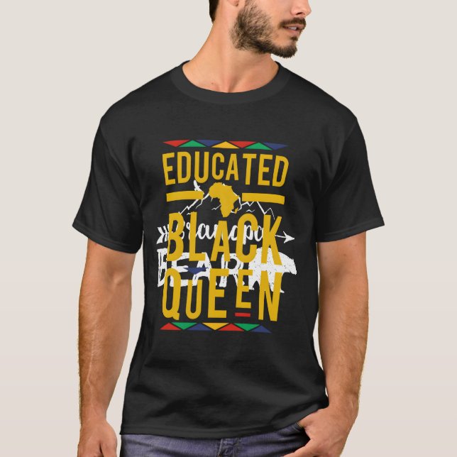 Camiseta Reina negra educada (Anverso)