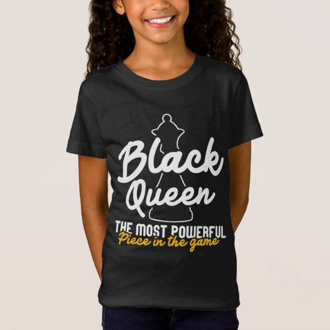 Camiseta Reina negra El ajedrez más poderoso de los afroame (Anverso)
