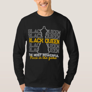 Camiseta Reina negra El ajedrez más poderoso de los afroame