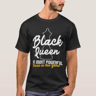 Camiseta Reina negra El ajedrez más poderoso de los afroame