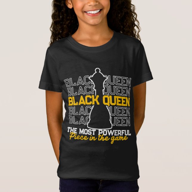 Camiseta Reina negra El ajedrez más poderoso de los afroame (Anverso)