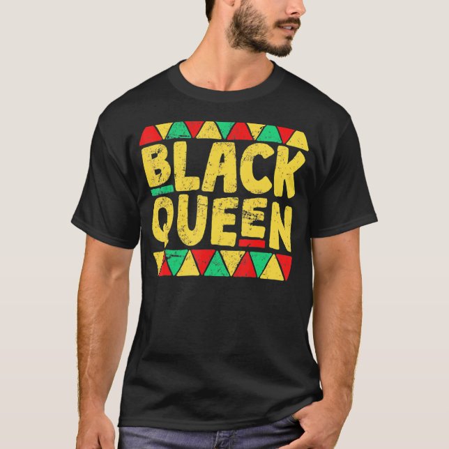 Camiseta Reina negra historia negra Melanin African Pri (Anverso)