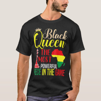 Camiseta Reina negra La pieza más poderosa de África negra