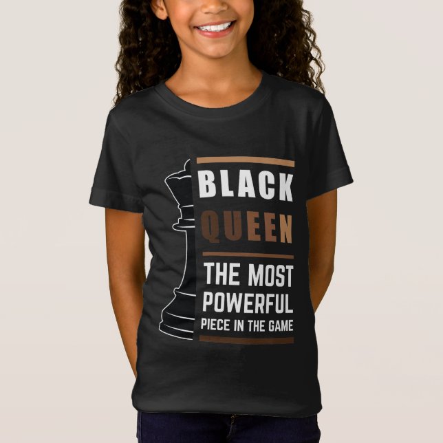 Camiseta Reina Negra La Pieza Más Poderosa Del Juego 1 (Anverso)