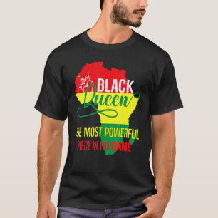 Camiseta Reina negra La pieza más poderosa El juego negro
