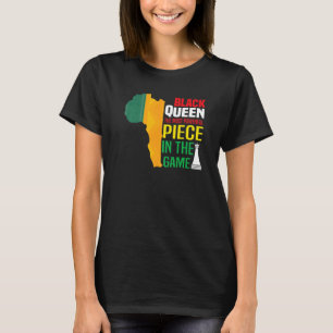 Camiseta Reina negra La pieza más poderosa El juego negro