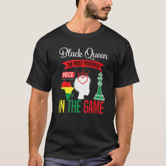 Camiseta Reina negra La pieza más poderosa El juego negro