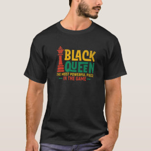 Camiseta Reina negra La pieza más poderosa Historia negra