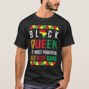 Camiseta Reina negra La pieza más poderosa Historia negra