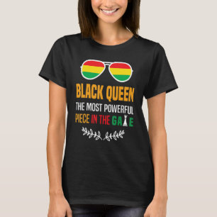 Camiseta Reina negra La pieza más poderosa Historia negra