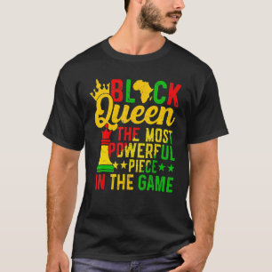 Camiseta Reina negra La pieza más poderosa Historia negra