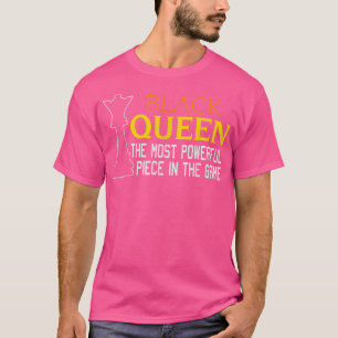 Camiseta REINA NEGRA más poderosa de ajedrez afroamericano