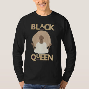 Camiseta Reina negra Melanina Mujeres Madre negra Naturalez