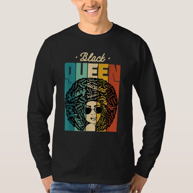 Camiseta Reina negra - Mes de historia negra y regalo de or (Anverso)