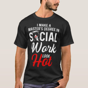 Camiseta Reina negra MSW El trabajo social luce como los du