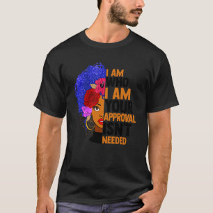 Camiseta Reina negra natural africana de damas curly americ