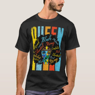 Camiseta Reina negra vintage poder del orgullo afroamerican