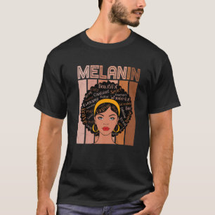 Camiseta Reina negra y poderosa Junonera Mela afroamericana